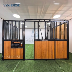Pintu geser tugas berat kios kuda Australia panel depan stabil kuda dengan tempat makan untuk klub berkuda dan Baring - Product Image 3