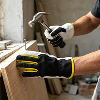 Gants de sécurité pour conducteur, confortables, résistants à l'usure, en tissu tricoté en peau de mouton, résistants au froid, antistatiques, antidérapants, avec bracelet élastique