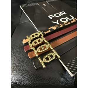 Cinturón Delgado de Cuero Genuino, Piel de Vaca, Color Sólido, Hebilla Rectangular, Estilo Casual para Hombre y Mujer - Product Image 1