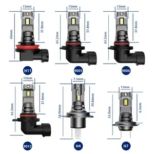 Sistema di connessione uguale a misura diretta a lampadine alogene lampadina led 60W 9007 h4 led led faro auto