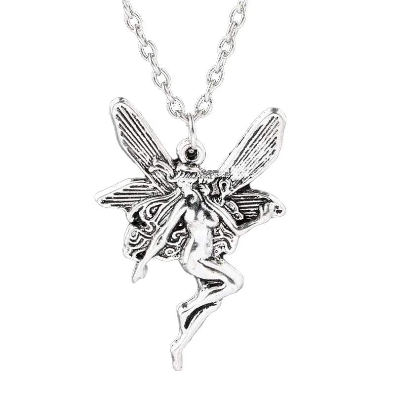 For Women Cross Chain Choker Jewelry Punk Goth Gothic Wicca Accessories Vintage Fashion Statement Angel Fairy Pendant Necklace