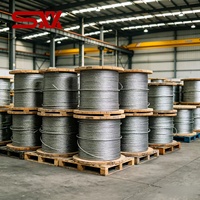 Cable de Acero Galvanizado de 8mm 8*19S IWRC con Núcleo de Acero Flexible para Elevadores, Directo de Fábrica, 8mm 10mm 12mm