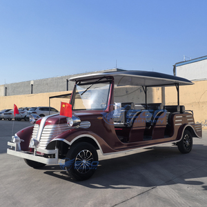 Voiture Utilitaire de Luxe Vintage Électrique Classique Rouge pour Attractions Touristiques - Product Image 5