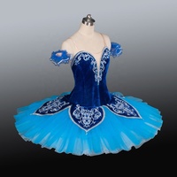 Tutu d'oiseau bleu de scène professionnel personnalisé belle robe de ballet classique bleu marine pour adultes pour la danse à la main vêtements pour enfants