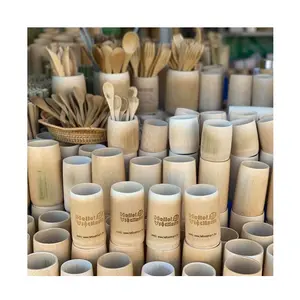 Kahve bambu kupa Vietnam/doğal bambu fincan özel logo/benzersiz çevre dostu içme bardağı (Ms. Krystal + 84 587 176 0