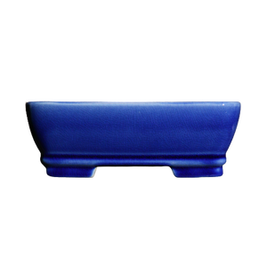 Maceta Rectangular Hecha a Mano de Arcilla Morada con Esmalte de Color, Maceta para Bonsái de Estilo Japonés y Chino, 17.3 cm de Largo - Product Image 5