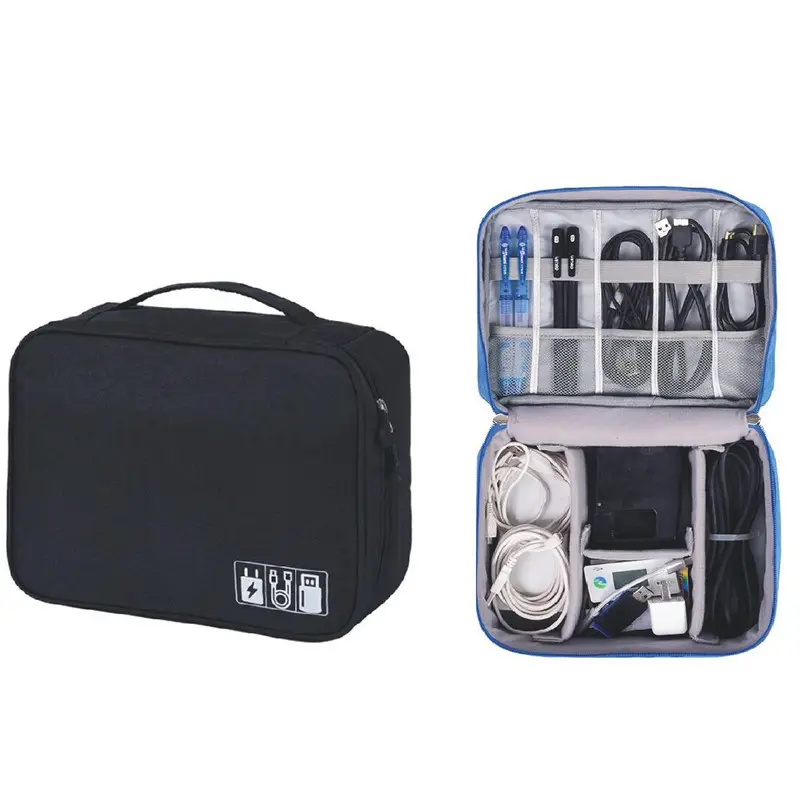 Electronic Organizer Travel Universal Cable Organizer Electronics Accessories Cases for Cable Charger Phone USB SD Card