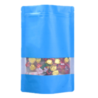 Fabriek Verkoop Matte Aluminiumfolie Tas Raam Zip Lock Lege Gedroogde Voedsel Fruit Thee Pakket 18X26Cm