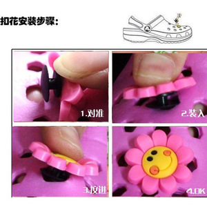 Accesorios para Zapatos de PVC con Diseño de Pato de Dibujos Animados, Hebilla Desmontable, Adornos DIY, Unisex, <span class=keywords><strong>Xiami</strong></span> XH-732 - Product Image 4
