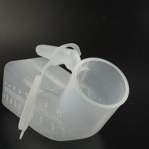 Urinoir en plastique avec couvercle et graduations, pour hommes, femmes et personnes âgées, type debout, forme ovale - Product Image 2