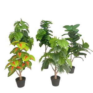 Plantes <span class=keywords><strong>d</strong></span>'<span class=keywords><strong>intérieur</strong></span> artificielles en plastique Scindapsus Aureus au design moderne avec pot pour utilisation au sol - Product Image 6