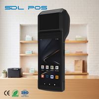 Terminal Móvil de 5.5 Pulgadas con Impresora Integrada de 58 mm, Colector de Datos POS, Pantalla HD Clara para Cajero de Tienda de Conveniencia, Sdlpos