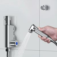 Mitigeur thermostatique pour bidet, douchette à main, pulvérisateur d'eau chaude et froide, kit de douche Shattaf musulman, pulvérisateur de bidet pour toilettes en laiton massif