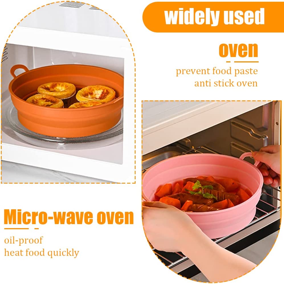 Food Safe Reusable Air Fryer Silicone Pot Folding Air Fryer Silicone P –