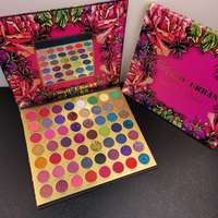 Palettes de fards à paupières lumineuses en gros – Livre de fards à paupières holographiques 56 couleurs – Maquillage professionnel