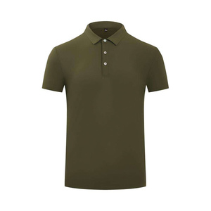 Chemise décontractée unie pour homme en maille polyester/coton, séchage rapide, teinte en pièce, impression de logo personnalisé, commandes en gros - Product Image 1