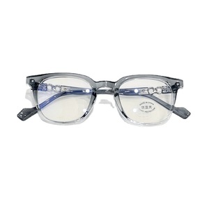 Monture de lunettes Qianai Square TR90 anti-lumière bleue unisexe avec verres de protection UV400 de taille moyenne et design irrégulier - Product Image 2