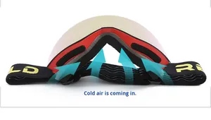 Phân cực chống sương mù UV400 bảo vệ đầy đủ mặt kính trượt tuyết cho nam giới với dây đeo điều chỉnh ngoài trời sử dụng Kính nhìn đêm - Product Image 2