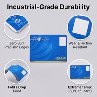 Carte cadeau RFID Fudan F08 13,56 MHz, carte PVC vierge, impression personnalisée pour programme de fidélisation et utilisation quotidienne en magasin