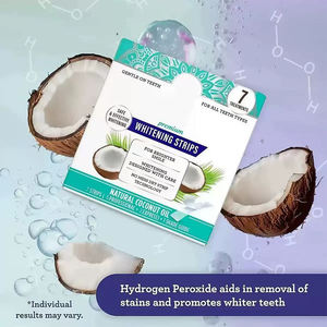 Tiras blanqueadoras de dientes de uso diario de gran oferta de fábrica para eliminar manchas tiras blanqueadoras de dientes de Coco para una sonrisa más brillante - Product Image 2
