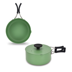 Ustensiles de cuisine de camping portables pliables en aluminium léger Cuisine en plein air Matériaux écologiques compacts et portables - Product Image 4