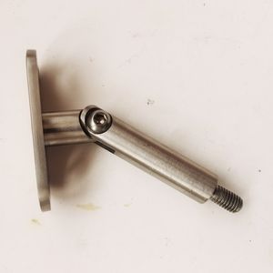 ייצור מקצועי 304 316 נירוסטה קיר נירוסטה רכוב תמיכה נשלפת למעקה מדרגות מרובע - Product Image 3