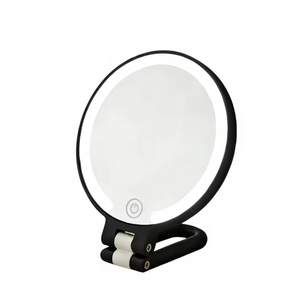 Espejo de Maquillaje LED con Luces, Espejo de Vanidad Plegable Portátil, Pantalla Táctil, Espejo Regulable para Mujer - Product Image 1