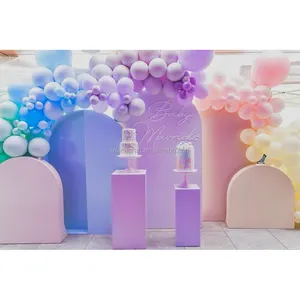 Amina Craft Wedding Party Color PVC Arch Panel Acrylic Wedding Backdrop set