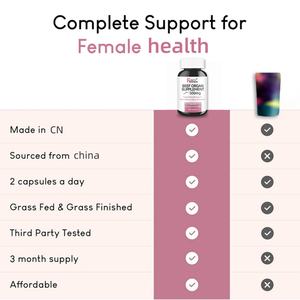 Suplemento de Órganos de Res con Etiqueta Personalizada, Apoyo para la Función Inmunológica, Salud para Mujeres, 180 Cápsulas - Product Image 3