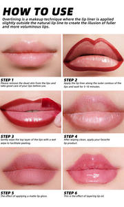 Juego de Delineador de labios a prueba de manchas, 3 tonos mate para un contorno de labios preciso, lápiz labial resistente al agua de larga duración - Product Image 4