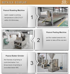 Machine de fabrication de beurre de cacahuète, de beurre de noix de cajou et de pâte de sésame Gelgoog Smooth Medium Crunch, petite machine de traitement pour l'Ouganda - Product Image 5