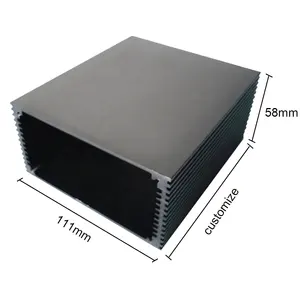 Anodized Extruded Aluminum Electronic Enclosure Car Inverter Shell