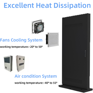 Publicidad personalizada grande al aire libre IP65 IP55 Pantalla de quiosco <span class=keywords><strong>LCD</strong></span> a prueba de polvo y tótem de señalización digital impermeable - Product Image 3