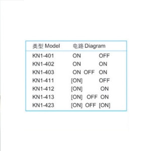 New hnrock đáng tin cậy hiệu quả 2 vị trí chuyển đổi chuyển đổi KN1-401 402 403 411 412 413 423 cho chuyển đổi ánh sáng - Product Image 2