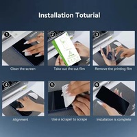 FOSIDA espesor 0,35mm a prueba de explosiones 120*180mm hoja de vidrio Flexible HD TPU película de hidrogel para máquina cortadora de Protector de pantalla