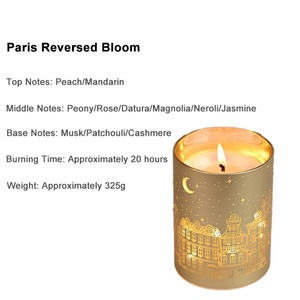 Bougie parfumée avec motif urbain romantique, parfum longue durée, veilleuse pour chambre à coucher, cadeau de fêtes, vente en gros personnalisée - Product Image 3