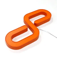 Luxuriöse Doppelt Beleuchtete LED-Buchstaben mit Vorder- und Hintergrundbeleuchtung aus SUS304 Edelstahl und Acryl für Hochwertige Boutique-Ladenfronten