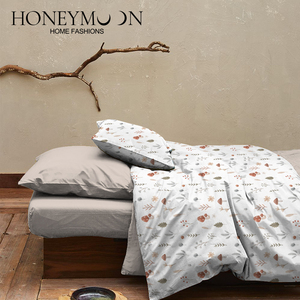 高級感あふれる人気商品 秋の植物柄3Dプリント寝具3点セット ソフトマイクロファイバー掛け布団セット 家庭用 - Product Image 5