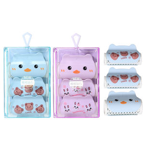 LMLTOP Ensemble de rouleaux à cheveux professionnels sans chaleur 3pcs prix d'usine bigoudi à pince en plastique <span class=keywords><strong>avec</strong></span> différentes boucles à crochet SY135 - Product Image 1