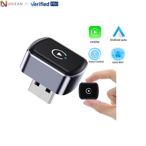 Adaptateur <span class=keywords><strong>CarPlay</strong></span> 2 en 1 UNIEAN Factory, Android Auto sans fil, adaptateur USB <span class=keywords><strong>CarPlay</strong></span> sans fil, adaptateur WiFi, prise de type C pour voiture, <span class=keywords><strong>iPhone</strong></span> - Product Image 1