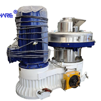 Machine à granulés de biomasse 3-4 tonnes/heure avec moteur à faible consommation d'énergie, engrenage facile à utiliser, pour sciure de bois/paille/combustible 4-30mm, pompe incluse
