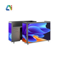 Écran LED portable en promotion, taille personnalisée, cabine DJ avec table LED, écran pour scène et bar, panneaux LED stylés