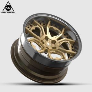 Ruote personalizzate per autovetture forgiate 3 pezzi cerchio ODM a forma di cuore in lega di alluminio su misura leggero 19 20 21 22 23 24 pollici cerchio - Product Image 3