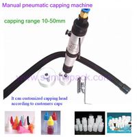 Capsuleuse pneumatique manuelle de meilleure qualité Machine de capsulage de bouteilles portable Petit scellant de bouchon de filetage en plastique pour animaux de compagnie pour bouteilles