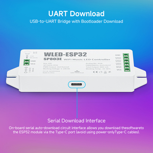 ESP-32 WLED sp803e Wifi âm nhạc Led điều khiển - Product Image 2