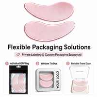 Masque pour les yeux en silicone réutilisable, lisse la peau autour des yeux, atténue les rides, éclaircit, raffermit, détend et soulage la fatigue oculaire, directement de l'usine