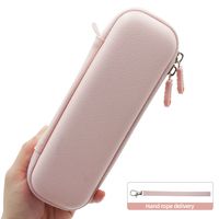 Siap Kirim Kotak Kulit Pink dengan Logo Kustom untuk DJI Osmo Pocket 3, Kotak Keras Bertekstur Lychee, Grosir untuk Hadiah