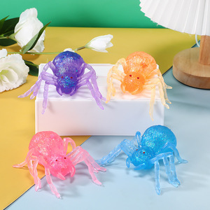 Juguete Antiestrés de Silicona TPE con Forma de Araña, Creativo, para Bromas, Simulación, Alivio del Estrés, para Edades de 2 a 14 Años, Unisex, Caja Sorpresa - Product Image 1