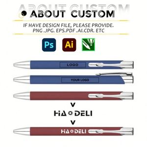 Stylos à bille publicitaires personnalisés avec logo, vente en gros, manche en aluminium, stylo en métal multicolores - Product Image 3