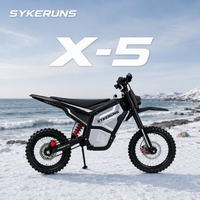 Motos électriques tout-terrain SYKERUNS X5 pour adultes, motos légères pour la conduite quotidienne et les aventures en plein air